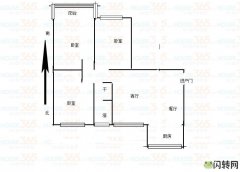 湖滨家园 三室两厅电梯房 家具家电齐全 紧急出租